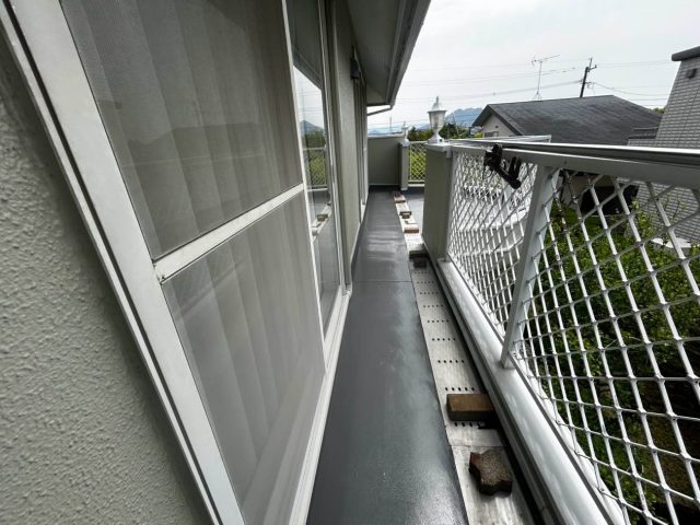 福岡市東区でウレタン防水施工完了