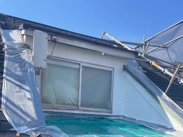 福岡市博多区の2階外壁の塗装