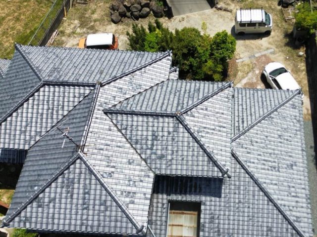 筑紫野市の雨漏り調査でのドローン撮影
