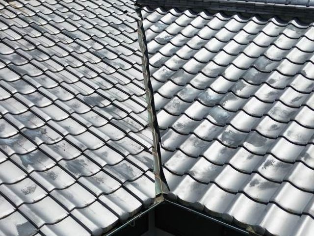 筑紫野市の劣化した谷板金