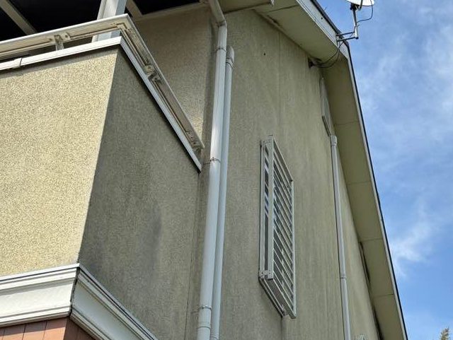 粕屋町の外壁の塗膜劣化