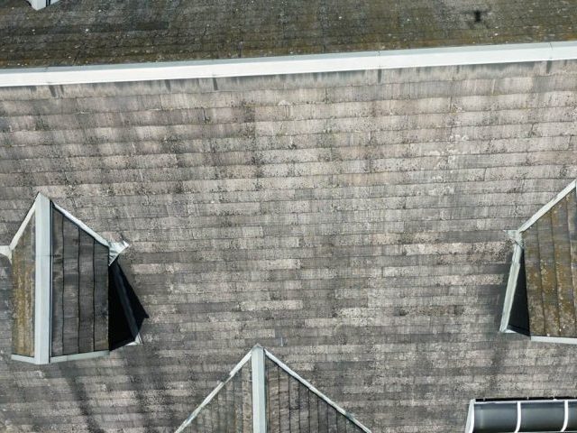 粕屋町で調査したスレート屋根