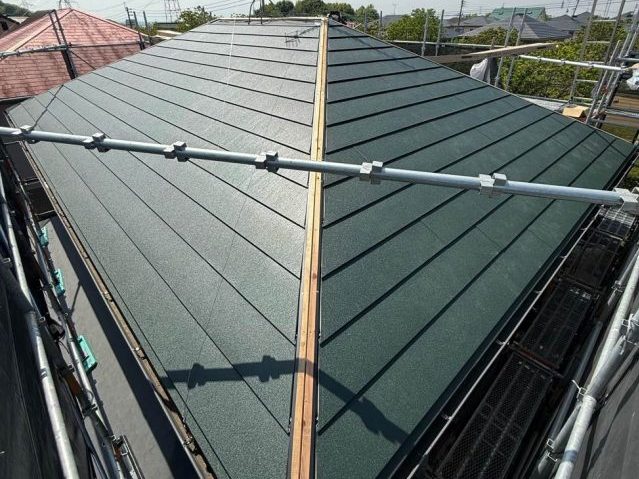 小郡市でスーパーガルテクトを使用したカバー工法