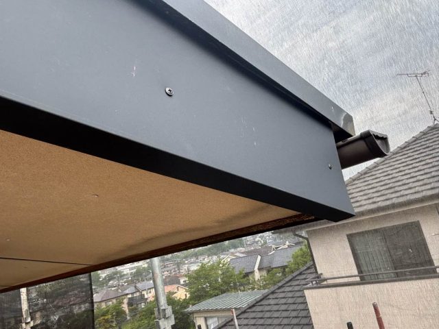 新宮町で破風板を直した後