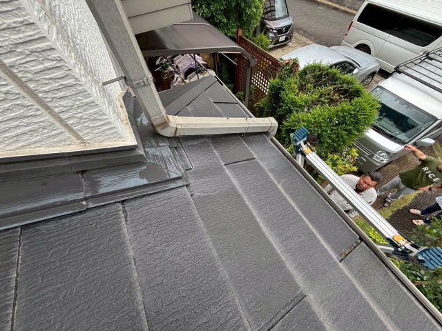 志免町のリフォーム前のスレート屋根