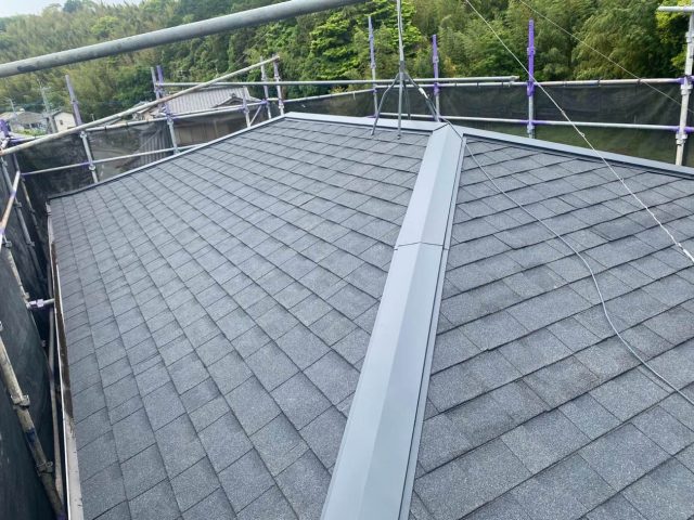 宇美町｜板金施工まで丁寧に仕上げた屋根の葺き替え工事が完了し耐久性が大幅向上