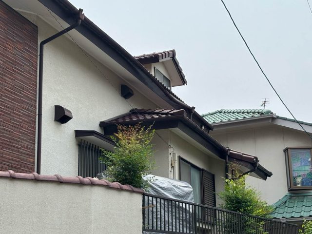 春日市で雨樋調査で不具合が見つかった戸建て