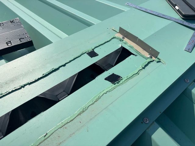 大牟田市で工場屋根に換気棟を設置