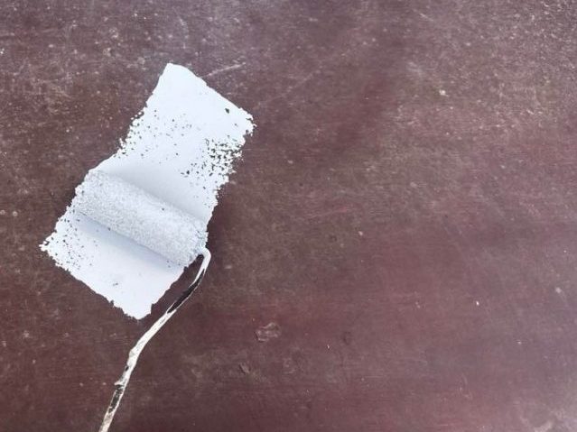 宇美町で小庇板金に錆止めを塗布