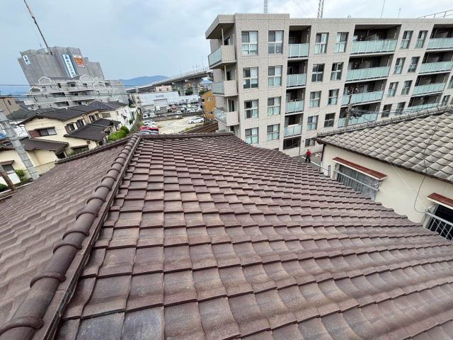 福岡市南区で雨漏りしていた瓦屋根