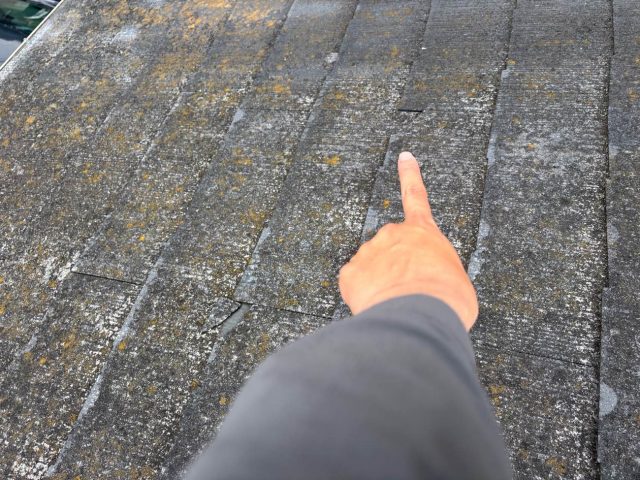 筑紫野市でスレートの劣化を指摘