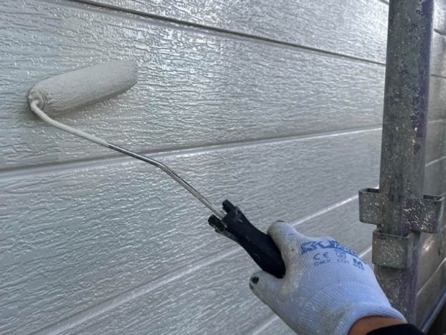 宇美町の外壁中塗り