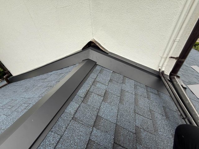 博多区の屋根工事に伴う雨仕舞い