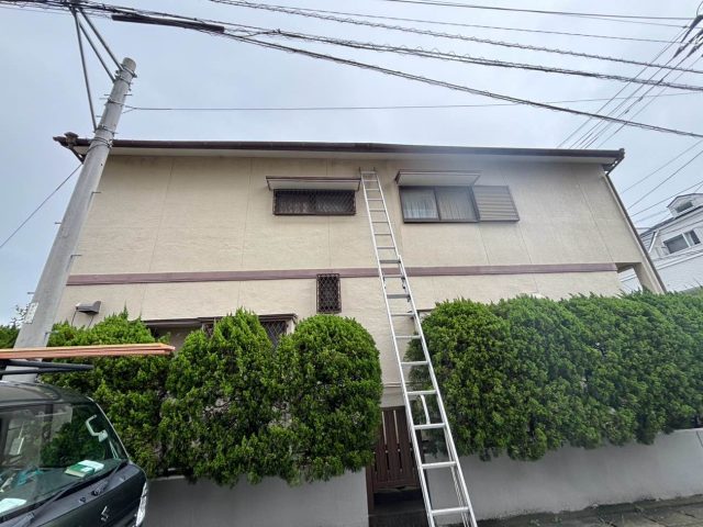 福岡市西区で雨樋修理開始