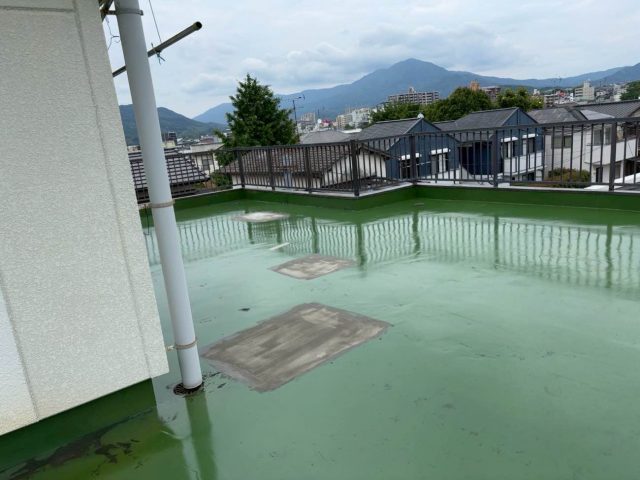 筑紫野市の防水工事における下地処理