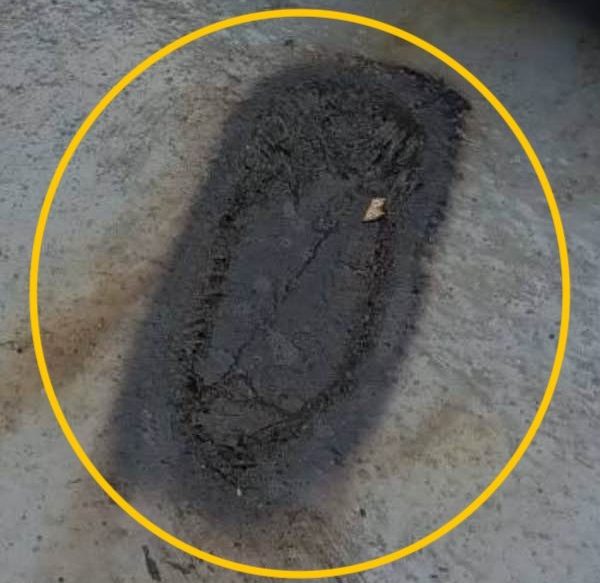 ベランダの焦げ