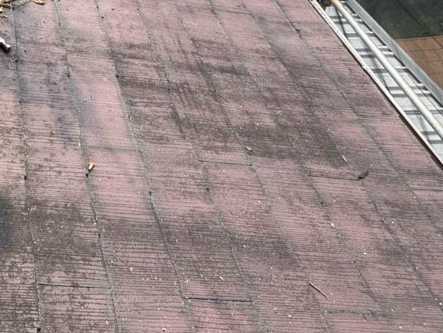 福岡市南区のスレートの汚れ