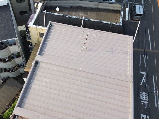 福岡市早良区の倉庫陸屋根