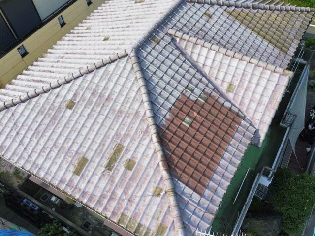 久留米市で雨漏りを調査した瓦屋根