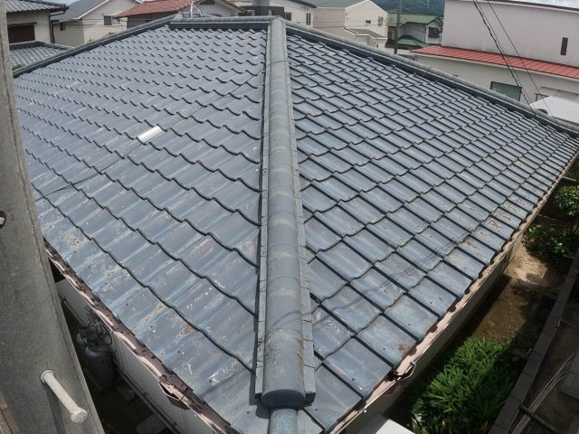 福岡市西区の瓦屋根の雨漏り調査