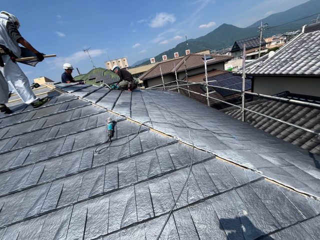 志免町でルーガを設置している様子