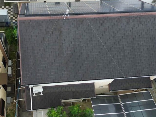 福岡市早良区で現地調査でのドローン撮影