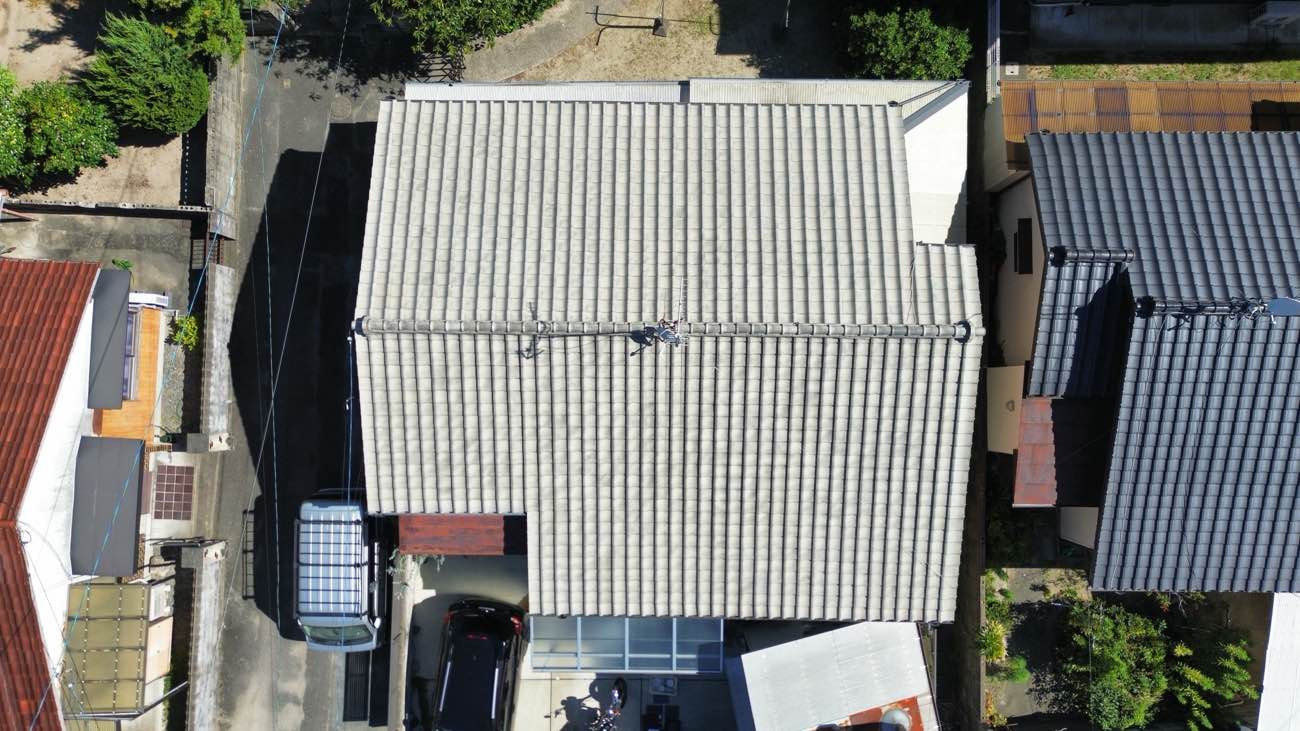 古賀市物件の屋根調査、瓦屋根