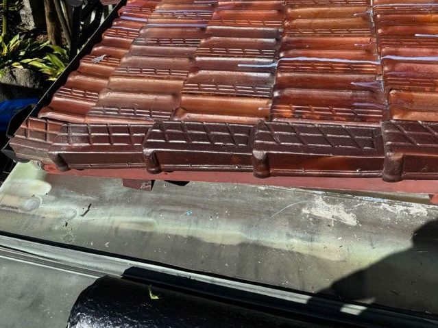 福岡市中央区の瓦屋根の傷んだ下地