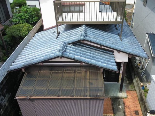 大野城市の屋根調査｜築50年戸建て瓦屋根の経年劣化の症状と葺き替え工事の検討