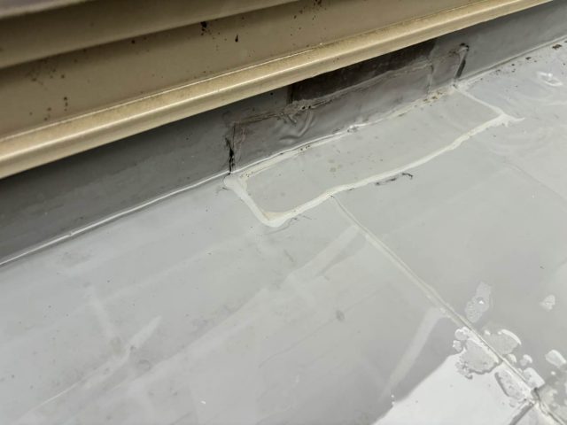 宗像市のバルコニーの防水施工不良
