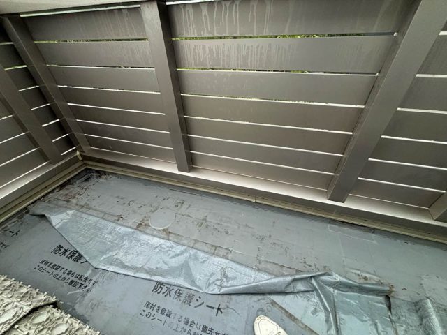 宗像市のベランダの防水不良