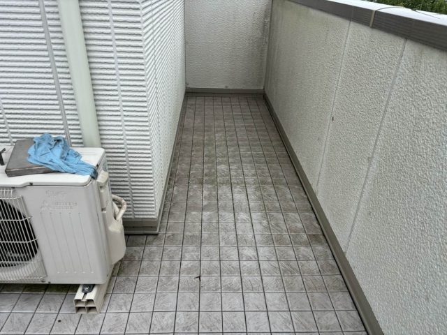 宗像市のベランダの雨漏り現地調査