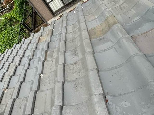 福岡市東区の屋根瓦の老朽化