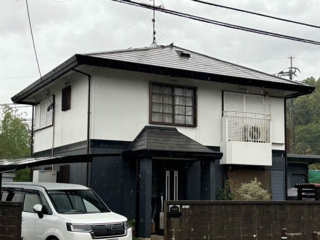 糸島市の屋根の一部が落下してきた戸建て
