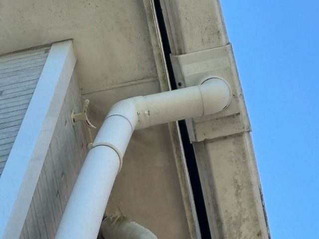 福岡市南区で調査した雨樋集水器