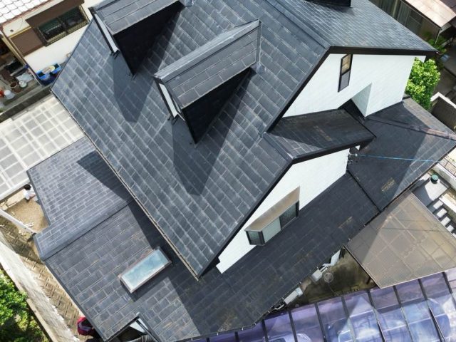 須恵町で雨漏りを点検した住宅