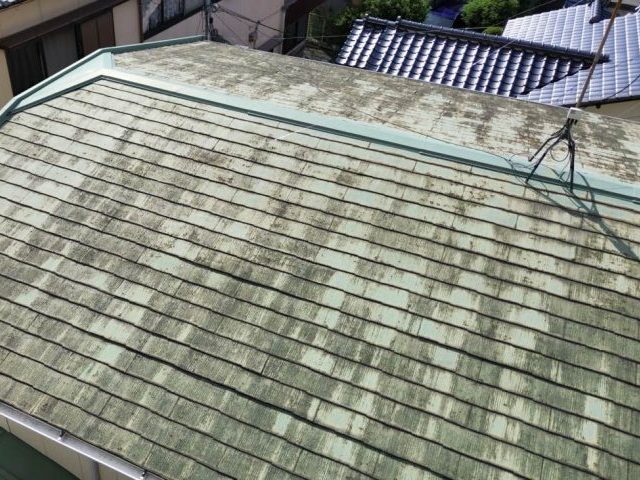 大野城市での屋根調査のドローン撮影