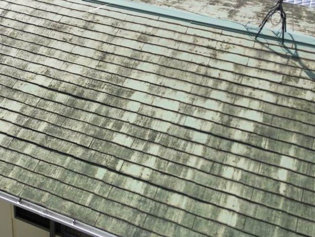 大野城市のスレート屋根の劣化状況