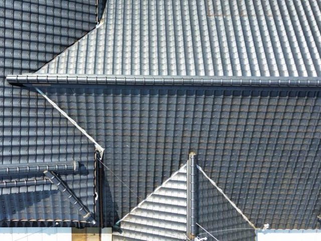 飯塚市の屋根ドローン調査