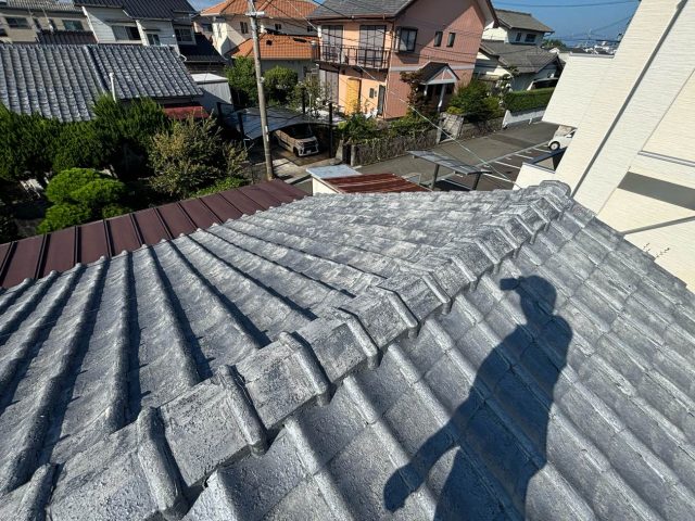福津市の築40年以上経った瓦屋根