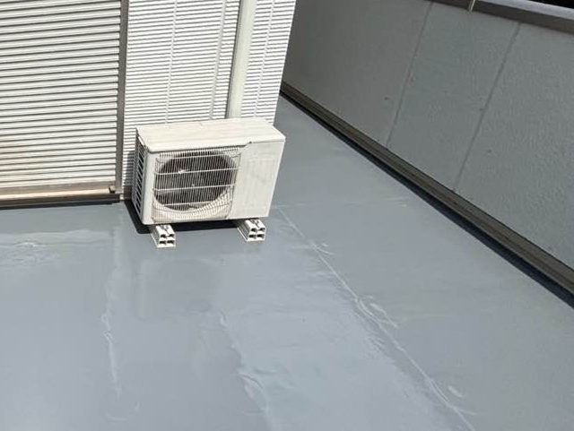 宗像市のウレタン防水材塗布完了