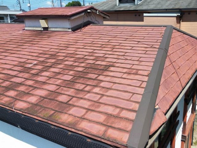 福岡市東区で見つかったスレートの劣化