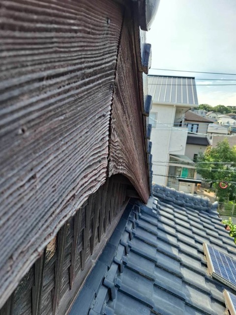 破風板の補修