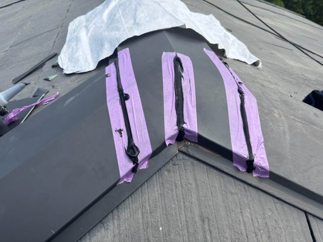 糸島市の交換した棟板金