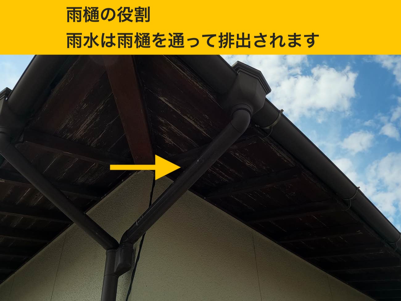 雨樋が担う「雨水を運ぶ」役割