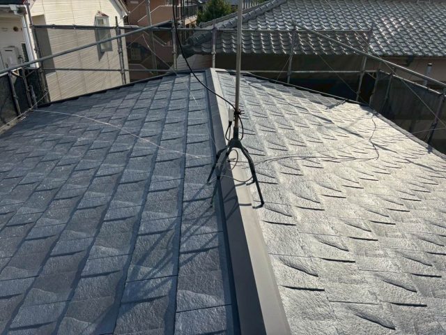 大野城市でルーガで葺き替えた新しい屋根