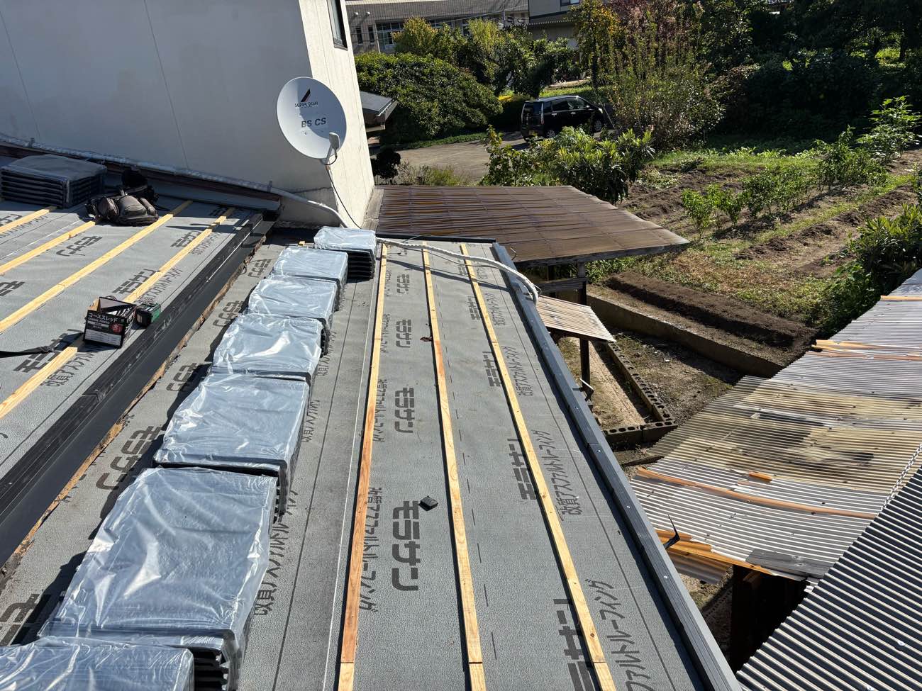 福岡市南区の屋根葺き替え工事