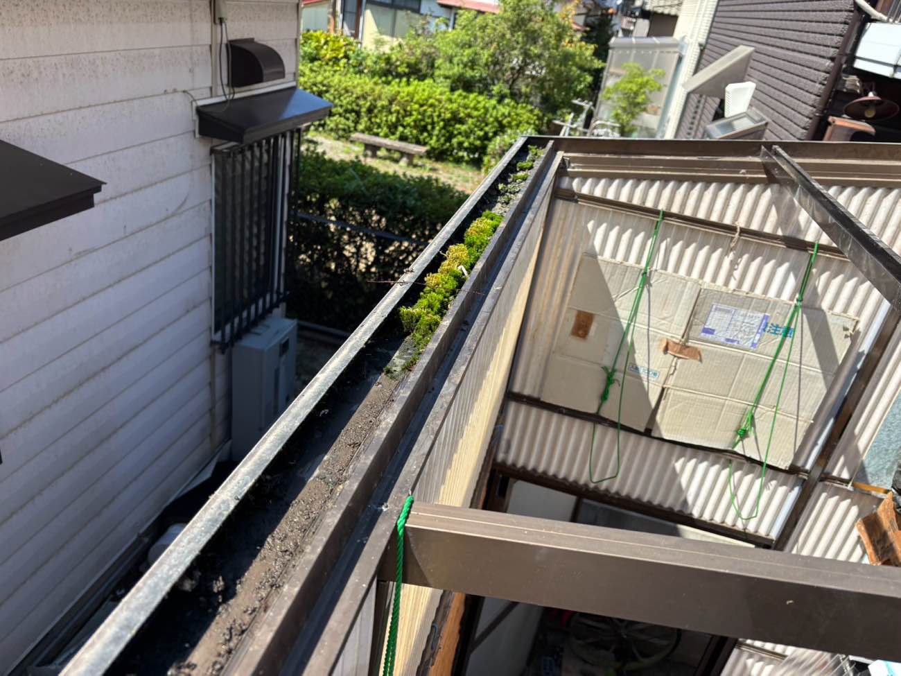 ベランダ屋根の交換工事・福岡市・街の屋根やさん福岡西店