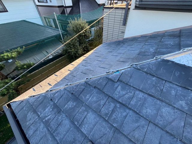 大野城市でコロニアル屋根の葺き替え工事｜色褪せ対策にルーガ鉄平を採用！軽量・耐震化を実現