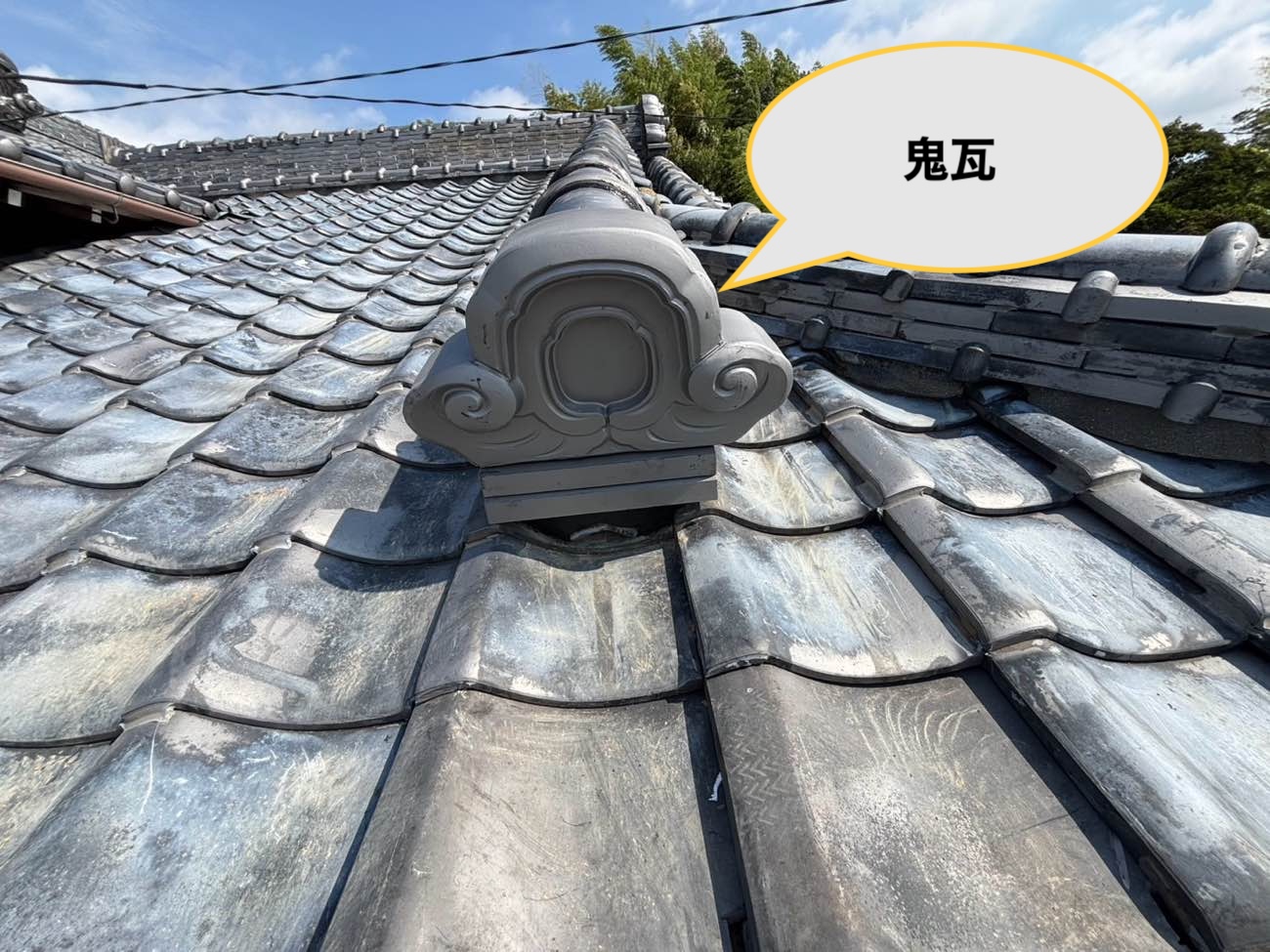鬼瓦、鬼瓦施工